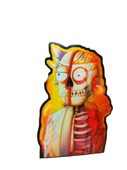 Holographic 3D Sticker - Rick and Morty #2 - MK Distro