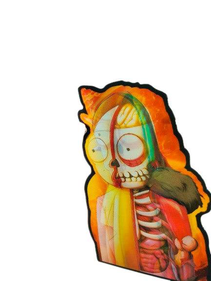 Holographic 3D Sticker - Rick and Morty #2 - MK Distro