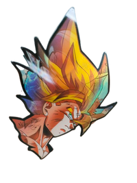 Holographic 3D Sticker - Super Saiyan 2 Goku - MK Distro