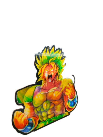 Holographic 3D Sticker - Super Saiyan Broly - MK Distro