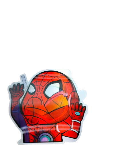Holographic 3D Sticker - Baby Spiderman/Baby IronMan - MK Distro
