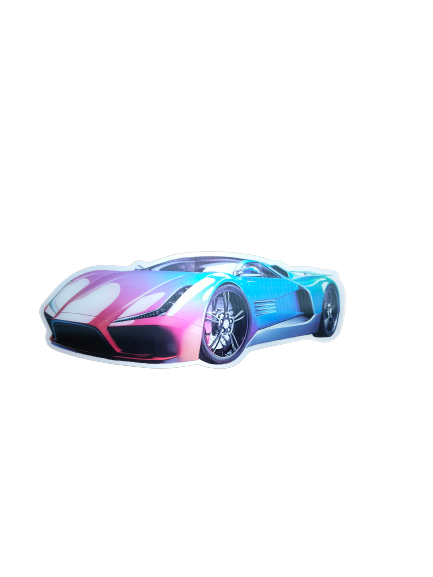 Holographic 3D Sticker - Bugatti - MK Distro