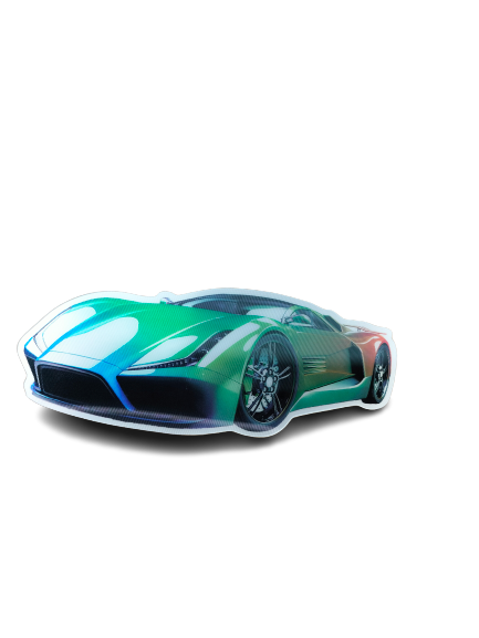 Holographic 3D Sticker - Bugatti - MK Distro