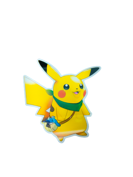 Holographic 3D Sticker - Safari Pikachu - MK Distro