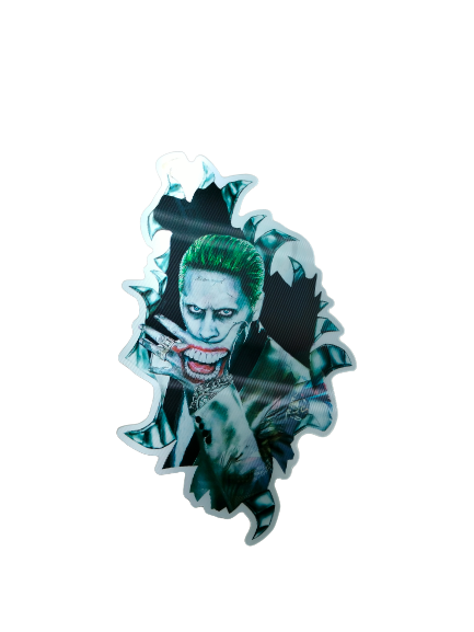 Holographic 3D Sticker - Harley Quinn/Joker - MK Distro
