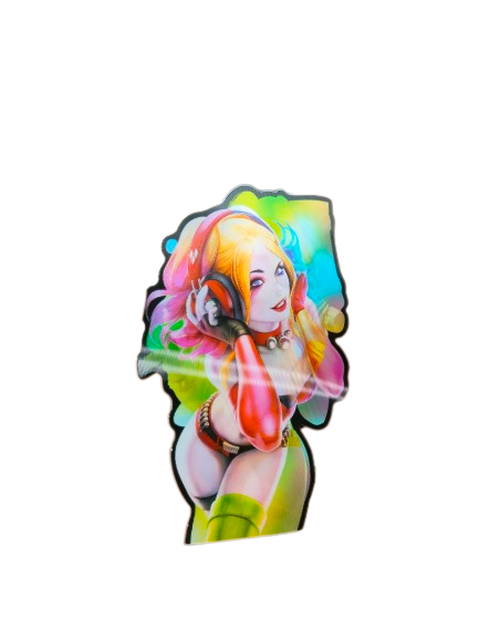 Holographic 3D Sticker - Harley Quinn - MK Distro