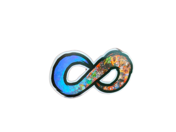 Holographic 3D Sticker - Infinity - MK Distro