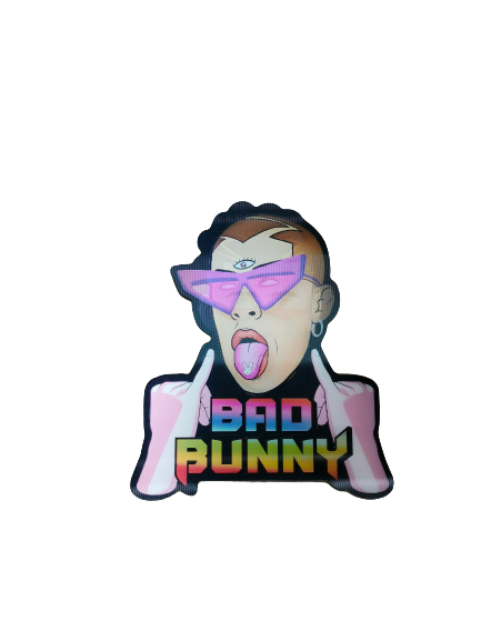 Holographic 3D Sticker - Bad Bunny - MK Distro