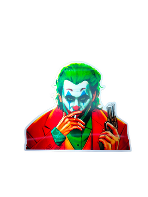 Holographic 3D Sticker - Smoking Joker - MK Distro