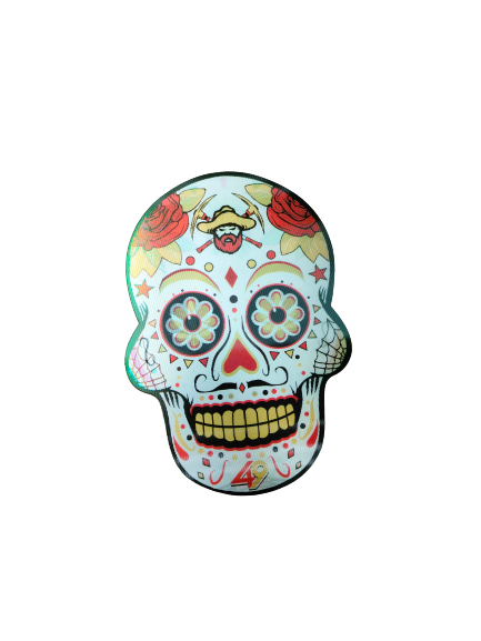Holographic 3D Sticker - Sugar Skull - MK Distro