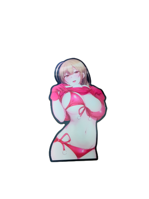 Holographic 3D Sticker - Nude Anime Character - MK Distro