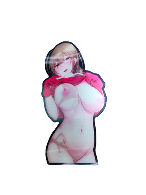 Holographic 3D Sticker - Nude Anime Character - MK Distro
