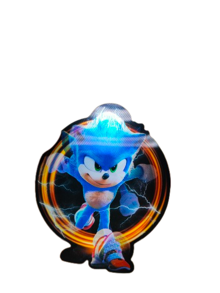 Holographic 3D Sticker - Running Sonic - MK Distro