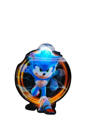 Holographic 3D Sticker - Running Sonic - MK Distro