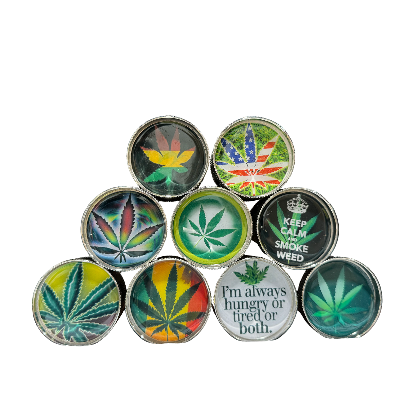 Diamond Shape - Weed Related - Metal Grinder (Single)