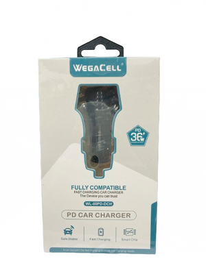 WegaCell - Fast Charge (PD Car Charger) - Electronics (36W Output) - MK Distro