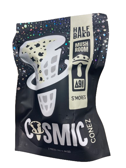 Half Bak'd - D9 Cosmic Conez 55mg - Cones (Box of 5) - MK Distro