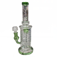 11" Water Pipe Long High Perc 5 Discs - DE8DE8 - MK Distro