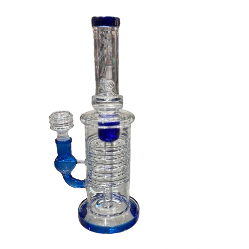 11" Water Pipe Long High Perc 5 Discs - DE8DE8 - MK Distro