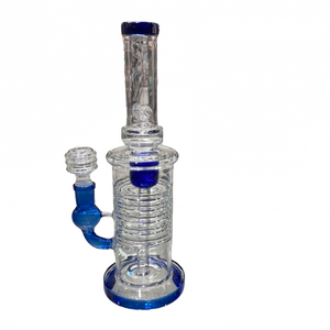 11" Water Pipe Long High Perc 5 Discs - DE8DE8 - MK Distro