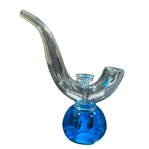 6.3" Water Pipe 2 in 1 Glycerine Glass Bubbler - FGP4416 - MK Distro