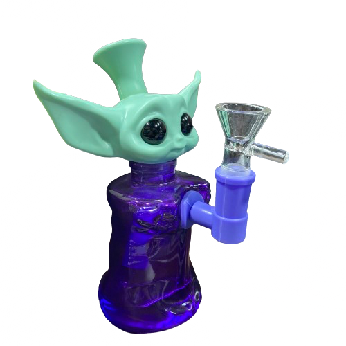 6.5" Water Pipe Yoda Heavy Silicone - WPL412WP - MK Distro