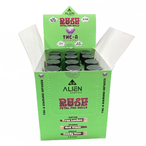 Alien Exotics - 3 in 1 Rose Petal (THCA Diamond Infused) - Delta Pre-Rolls (1.5g x 12) - MK Distro