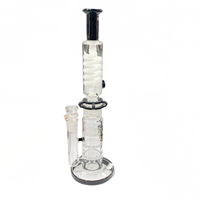 14.5" Waterpipe 3 Layer with Crystal Stair Design - PHX055