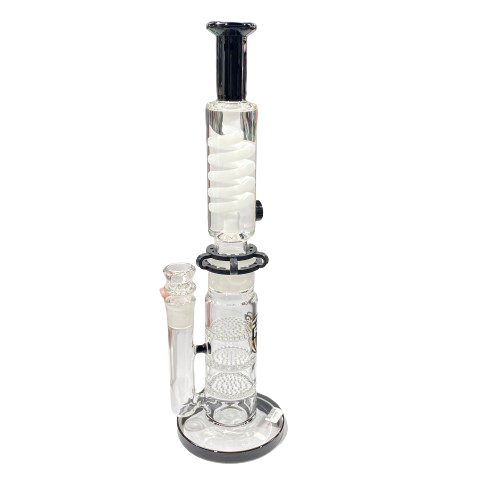 14.5" Waterpipe 3 Layer with Crystal Stair Design - PHX055