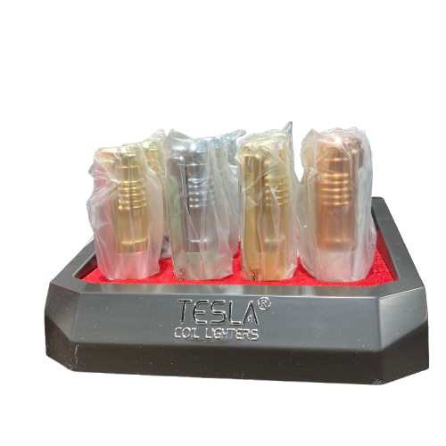 Tesla Coil - Easy Slide Trigger (61705-T) - Single Flame Refillable Lighters (Box of 12)