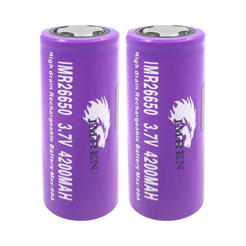 Imren - 26650 4200mAh 60A 3.7V Batteries (Single)