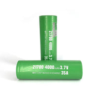 Imren - 21700 4000mAh 35A 3.7v Green Batteries (2pk)