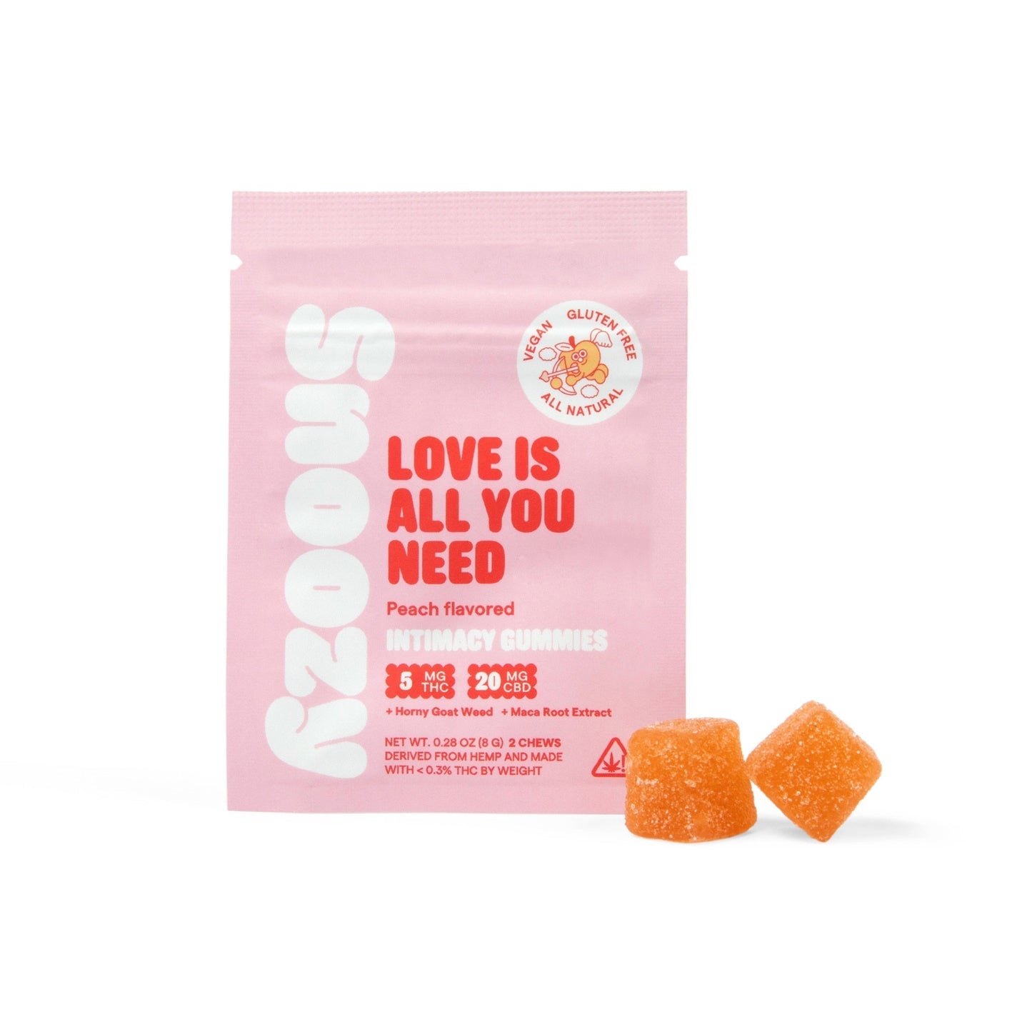 Snoozy - Love is All You Need(Intimacy Gummies 5mg THC+ 20mg CBD) - Box of 20