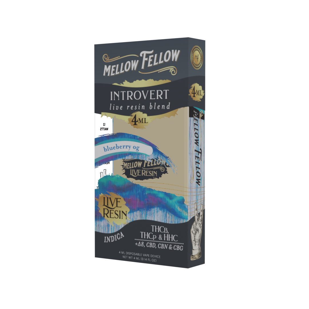 Mellow Fellow Live Resin - Hemp Disposables (4mL x 6) - MK Distro