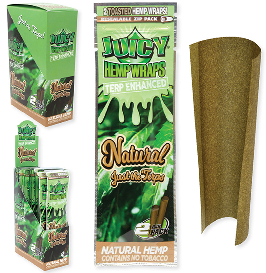 Juicy Hemp Wraps - Terp Enhanced - Wraps (25 x 2 Wraps) - MK Distro