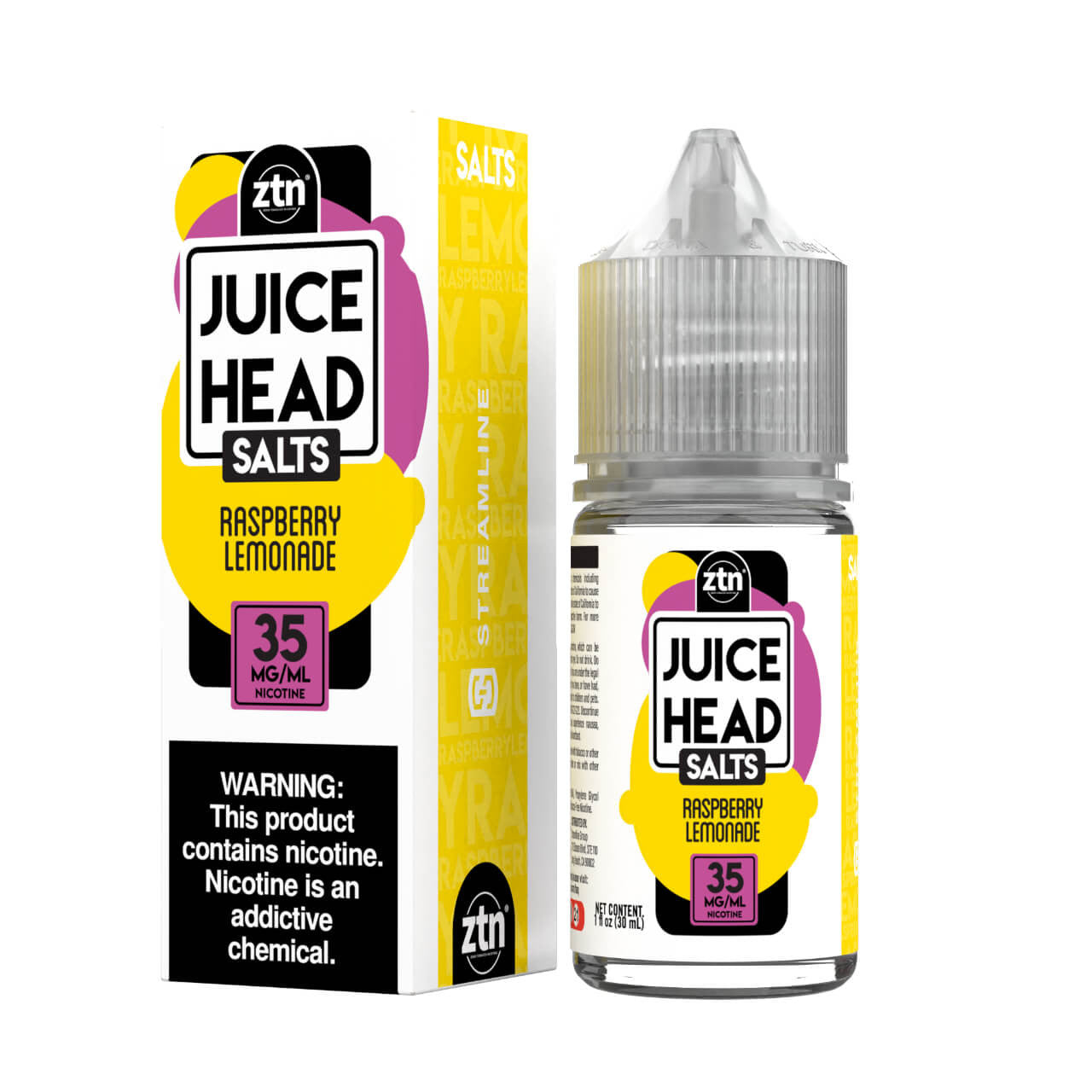 Juice Head Salts - Salt Nic E-Liquid (ZTN, 30mL) - MK Distro