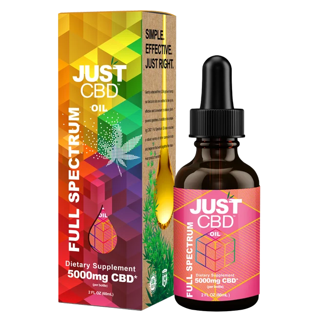 Just CBD - CBD Oil - CBD Tinctures (3000mg/5000mg) - MK Distro