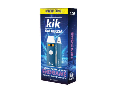 Kik Kalibloom - Endgame Premium Diamond Sauce (D8 + THCP) - Hemp Disposables (1.2g x 5) - MK Distro