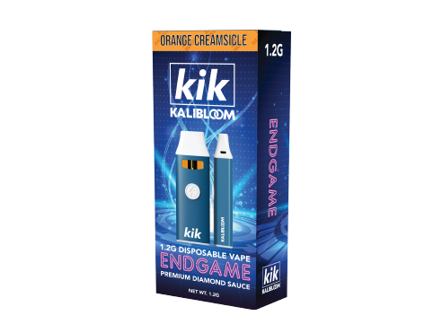 Kik Kalibloom - Endgame Premium Diamond Sauce (D8 + THCP) - Hemp Disposables (1.2g x 5) - MK Distro