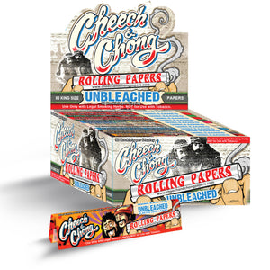 Cheech And Chong - Unbleached Papers King Size - Rolling Papers (50 x 50 Papers) - MK Distro