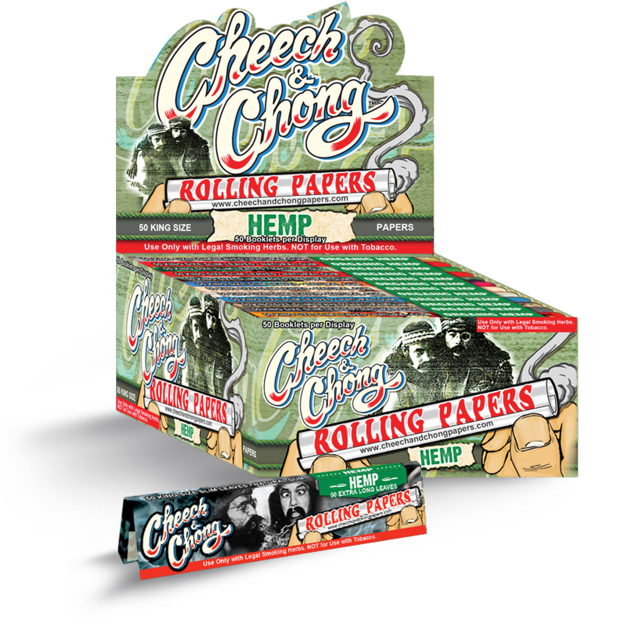 Cheech And Chong - Hemp Papers King Size - Rolling Papers (50 x 50 Papers) - MK Distro