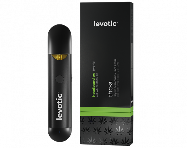 Levotic - THC A + Liquid Diamonds + Live Resin Hemp Disposables - (2g x 5) - MK Distro