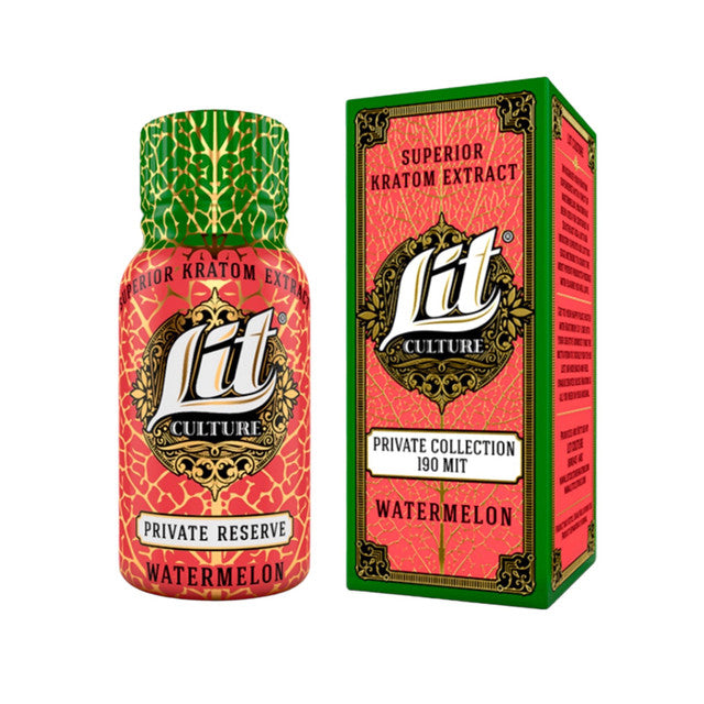 Lit Culture - Kratom Extract Shot Watermelon 15ml - Box of 12 - MK Distro