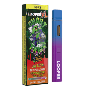 Looper XL Live Resin - Hemp Disposables (3g x 5) - MK Distro