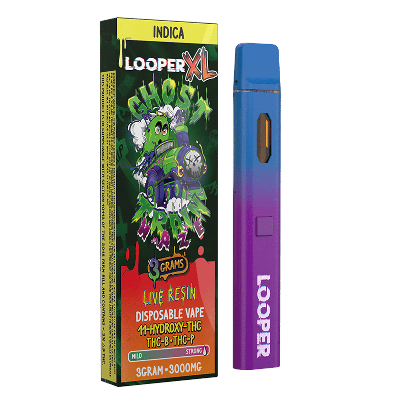 Looper XL Live Resin - Hemp Disposables (3g x 5) - MK Distro