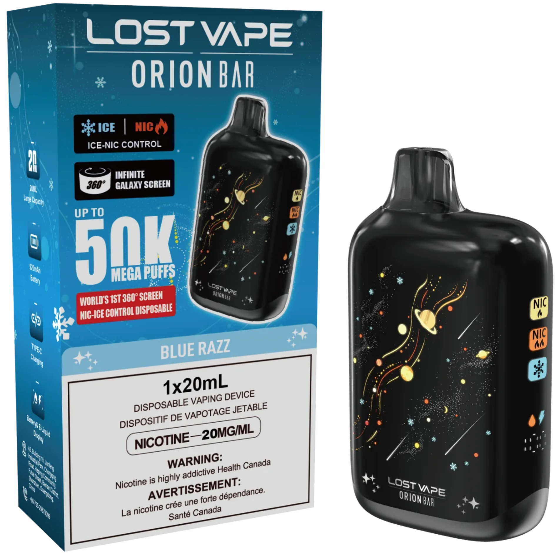 Lost Vape Orion Bar - Disposable Vapes (5% - 50,000 Puffs)