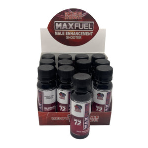Max Fuel Male Enhancement Shooter (12 Bottles of Wild Berry Flavor) - MK Distro