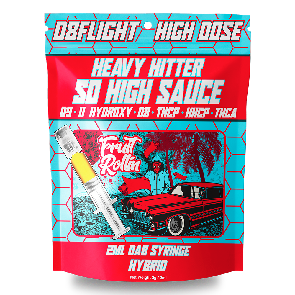 D8Flight - Heavy Hitter So High Sauce (D8 + THCP + HHCP + 11HYDROXY + THCA) - Dab Syringe (2mL) - MK Distro