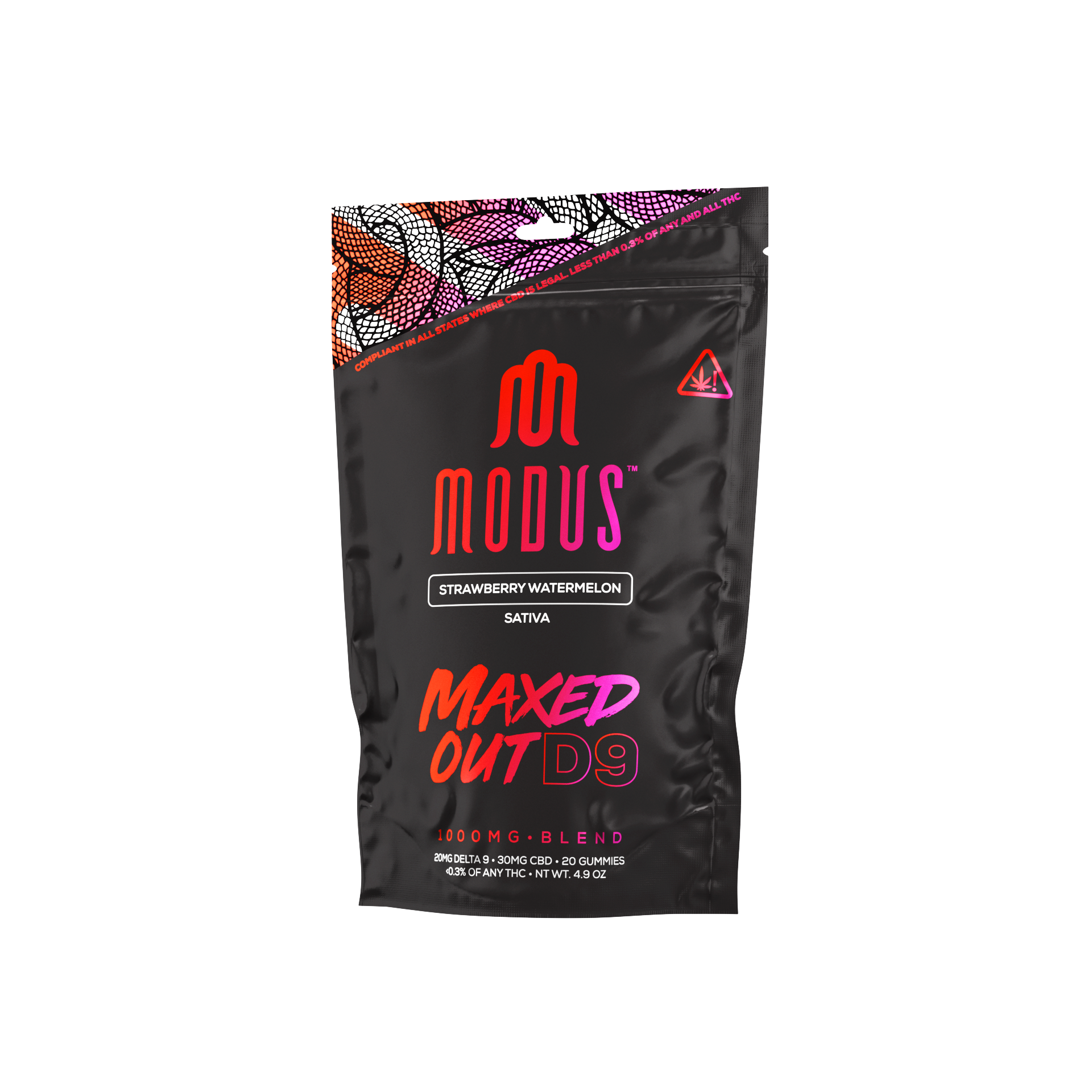 Modus - Maxed Out Blend (D9) - Delta Gummies (1000mg x 5) - MK Distro