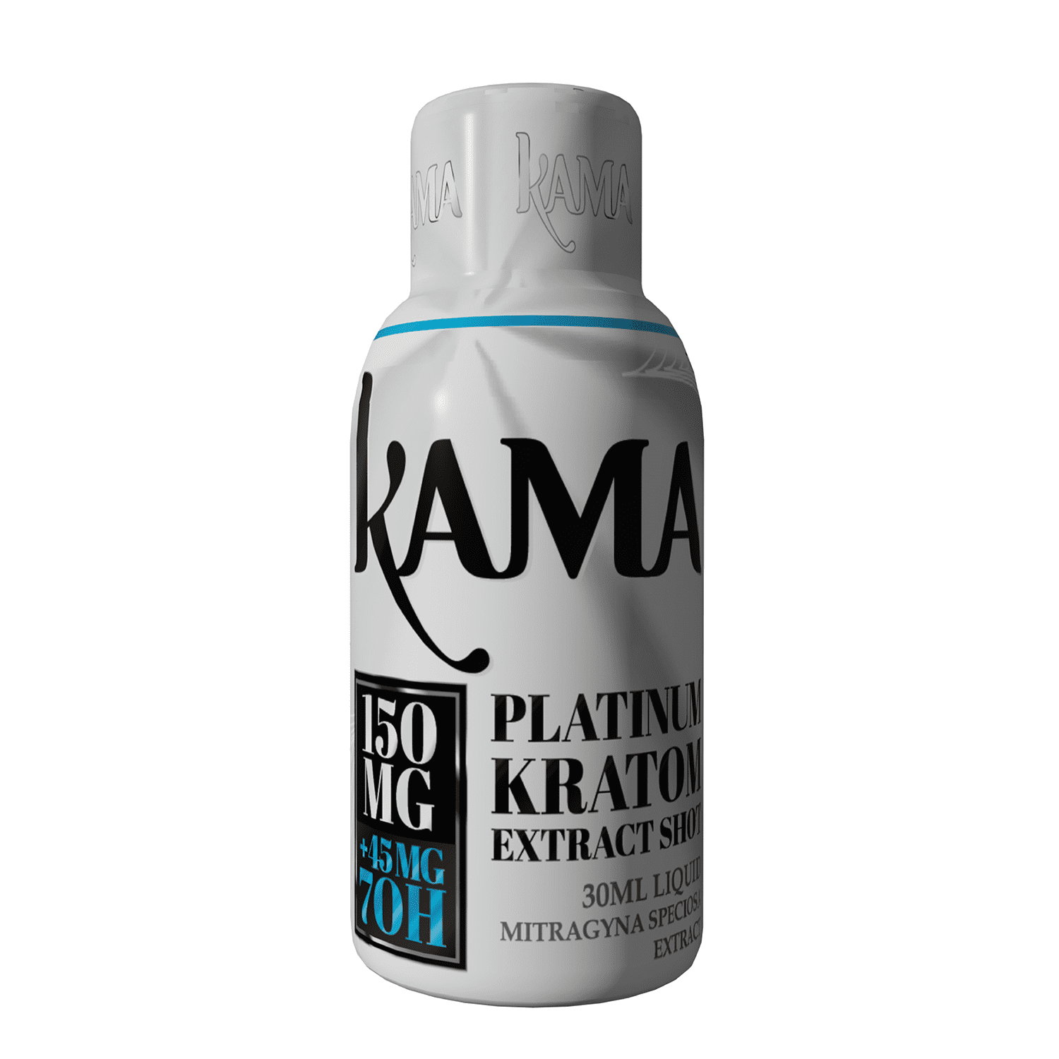 KAMA - Platinum Liquid - Kratom Extract Shot 150mg + 45 MG 7OH - (12 x 30ml)